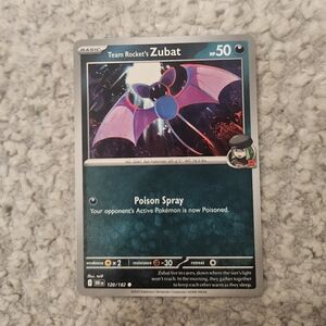 POKEMON TCG Card Team Rocket's Zubat Destined Rivals 120/182